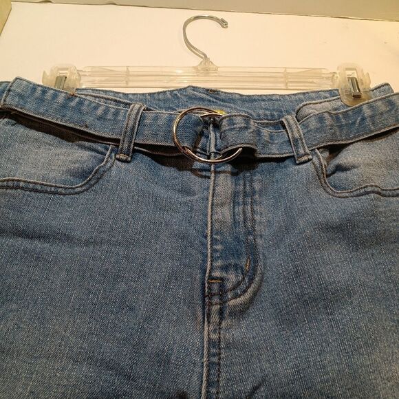 Vintage Y2K High Waisted Flared Leg Baggy Paperbag  Jeans sz S - Picture 3 of 8